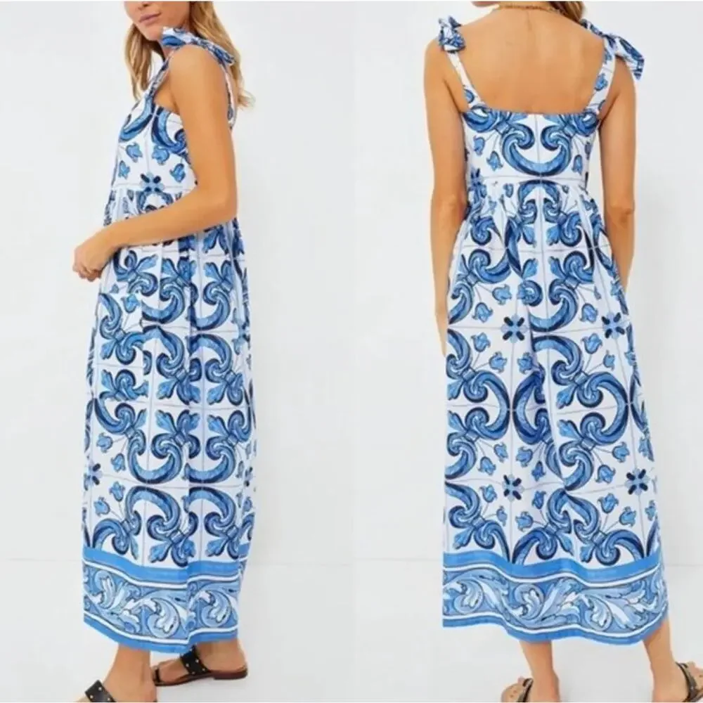 TUCKERNUCK Hyacinth House Moss Printed Russell Mini Dress NWT Medium - Picture 6 of 10